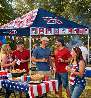 America250Checkerboard Canopy