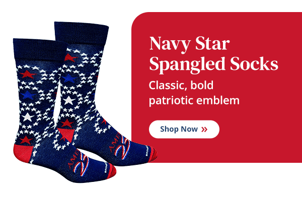 Navy Star Spangled Socks