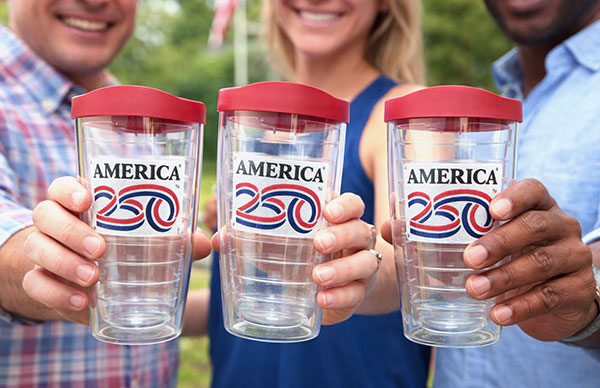 Explore the America250 Tervis Tumbler. 16 oz. of Pure Patriotism