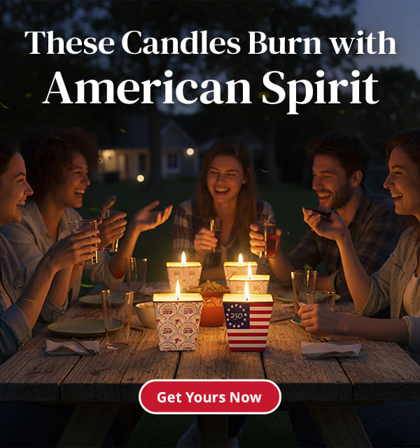 These candles burn with American spirit