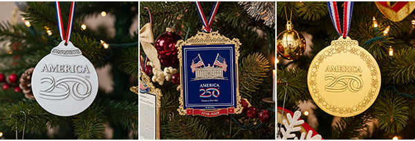 America250 Ornament Collection - Click here to explore the collection.