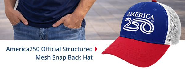 America250 Official StructuredMesh Snap Back Hat