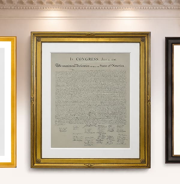 Framed America250™ Oval Office Limited Edition Framed Declaration of Independence Giclée Print