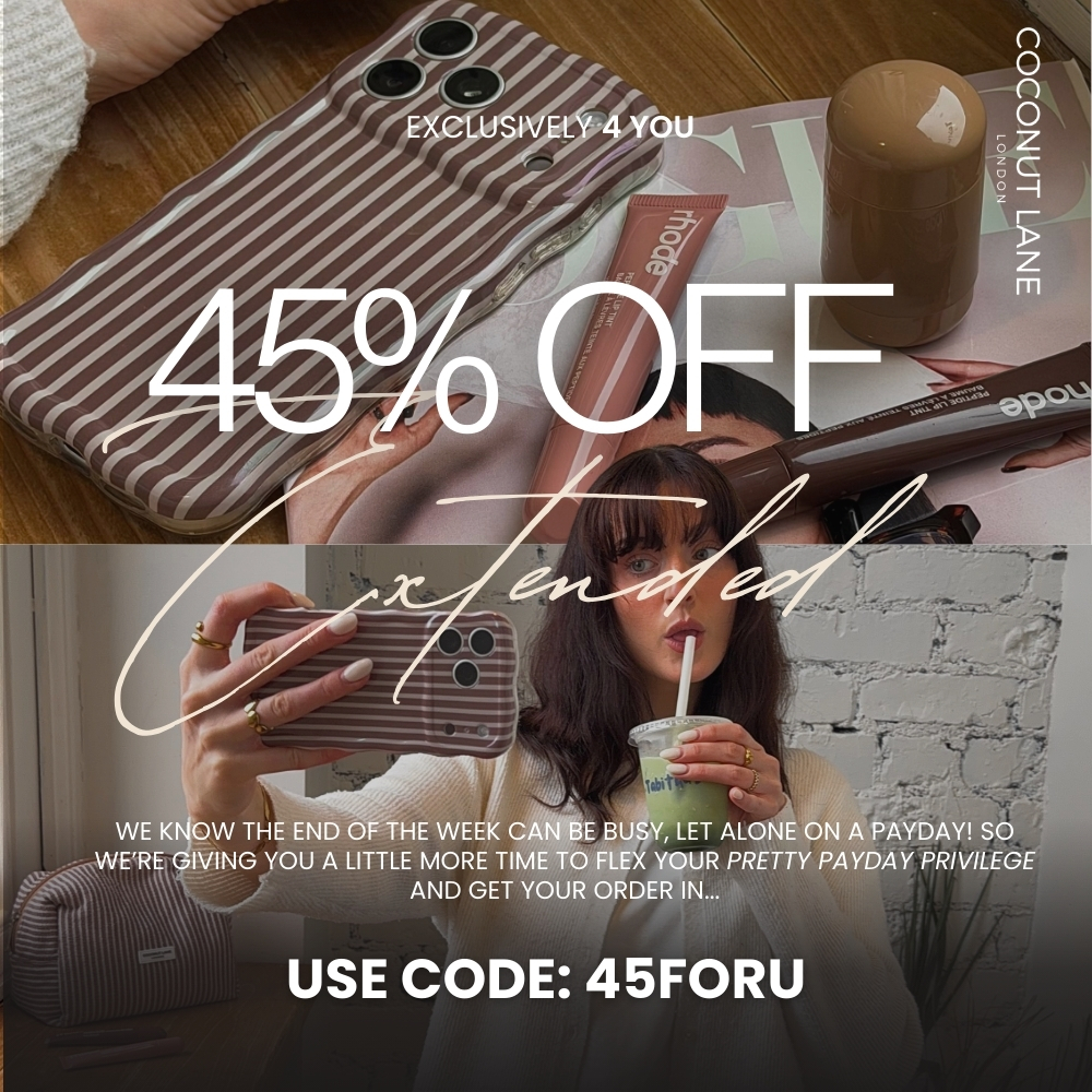 an image of a woman holding a cup of coffee and chestnut stripes phone case