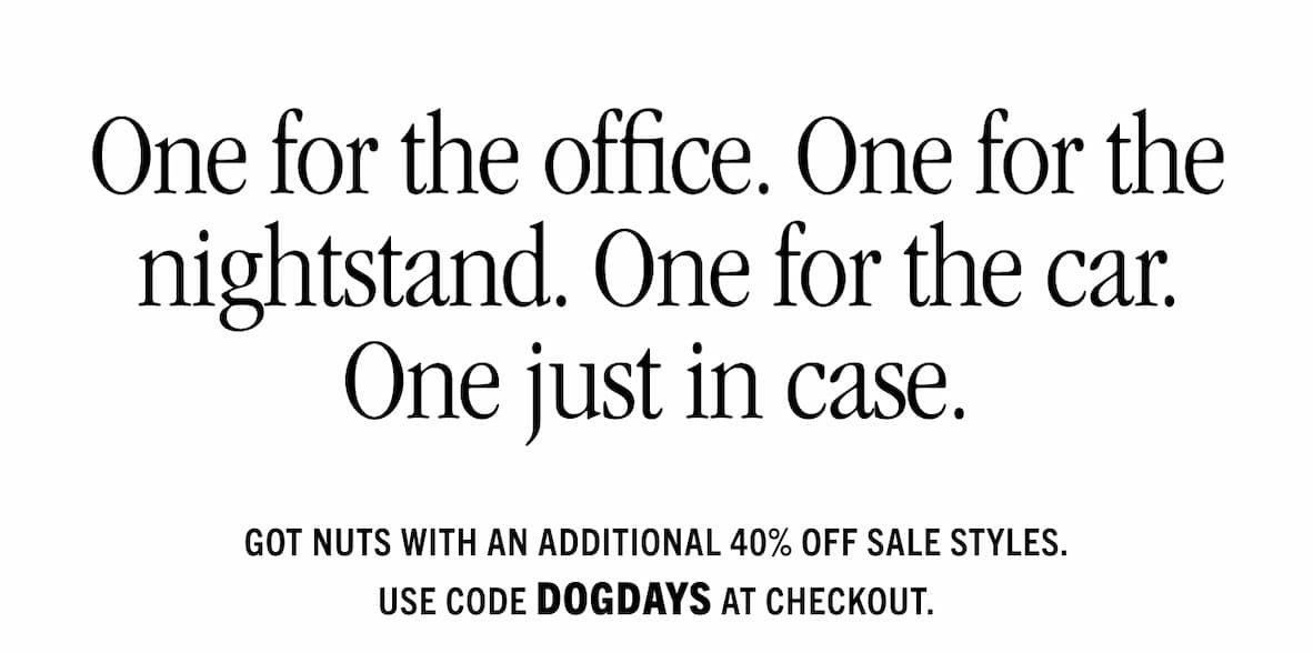 40% off already-reduced items 