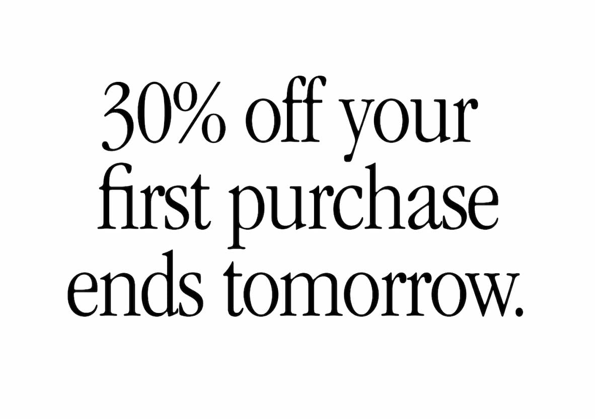 30% off ends tomorrow 