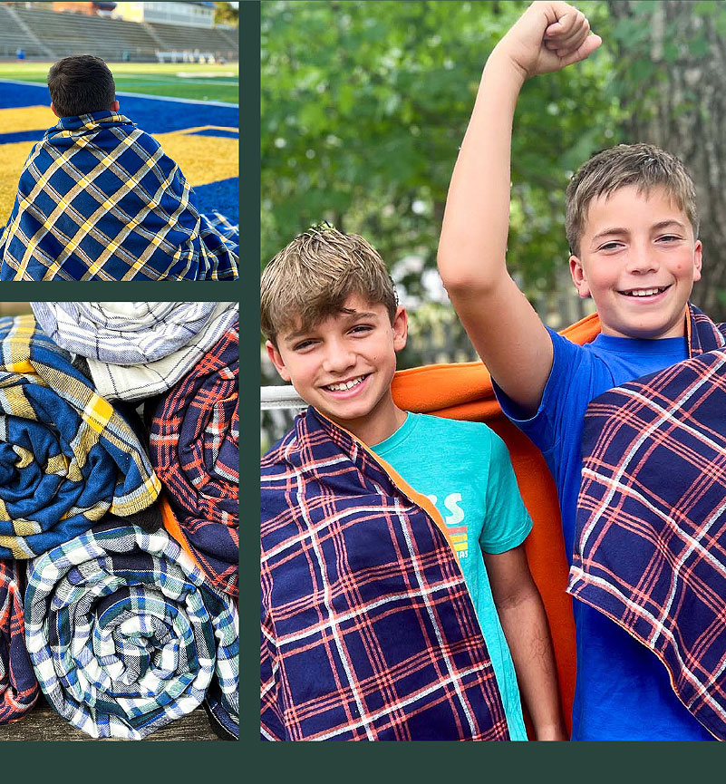 Varsity flannels.