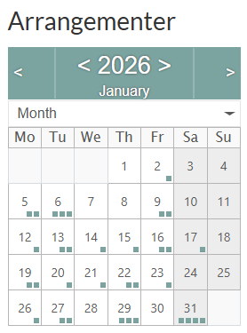 Arrangementskalender