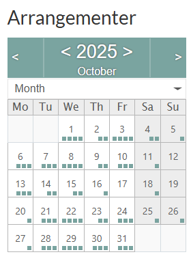Arrangementskalender