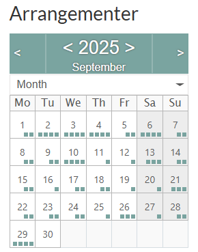 Arrangementskalender