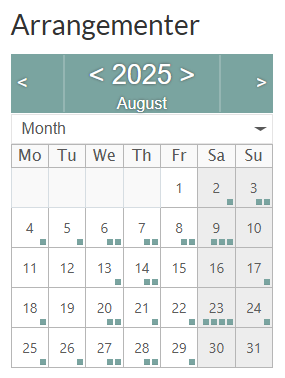 Arrangementskalender