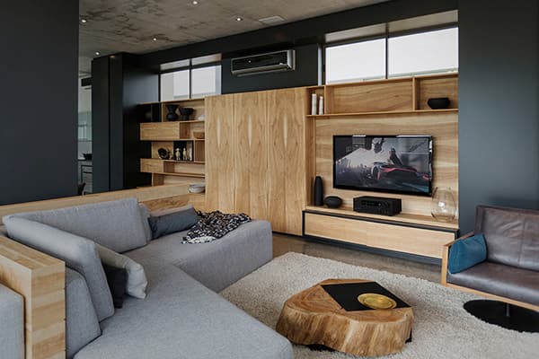 Onkyo TX-NR6100 in cozy modern living room