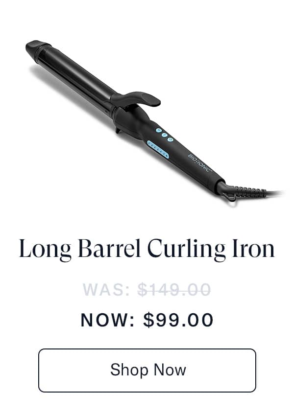Long Barrel Curling Iron. Was $149, now $99. Shop now.