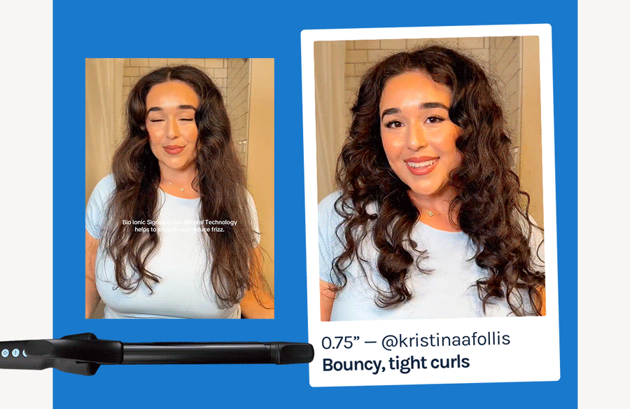 0.75" - @kristinaafollis - Bouncy, tight curls
