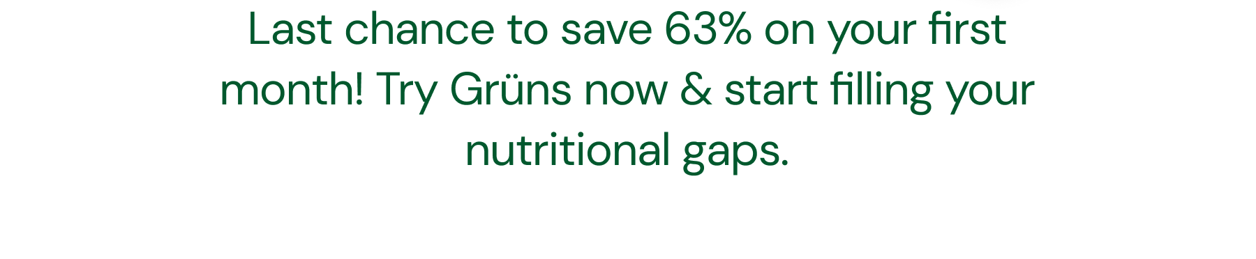 Last chance to save up to 63%