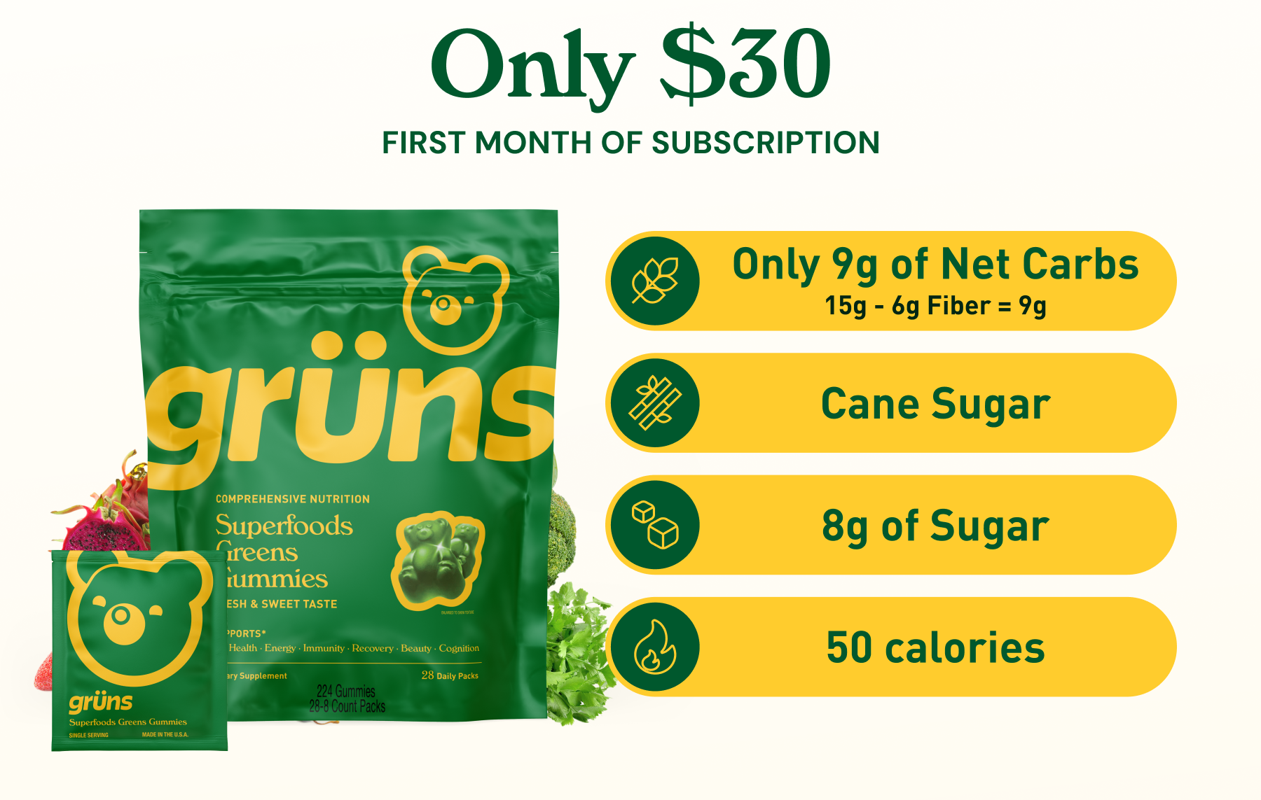 Only $30 For Your First Month
