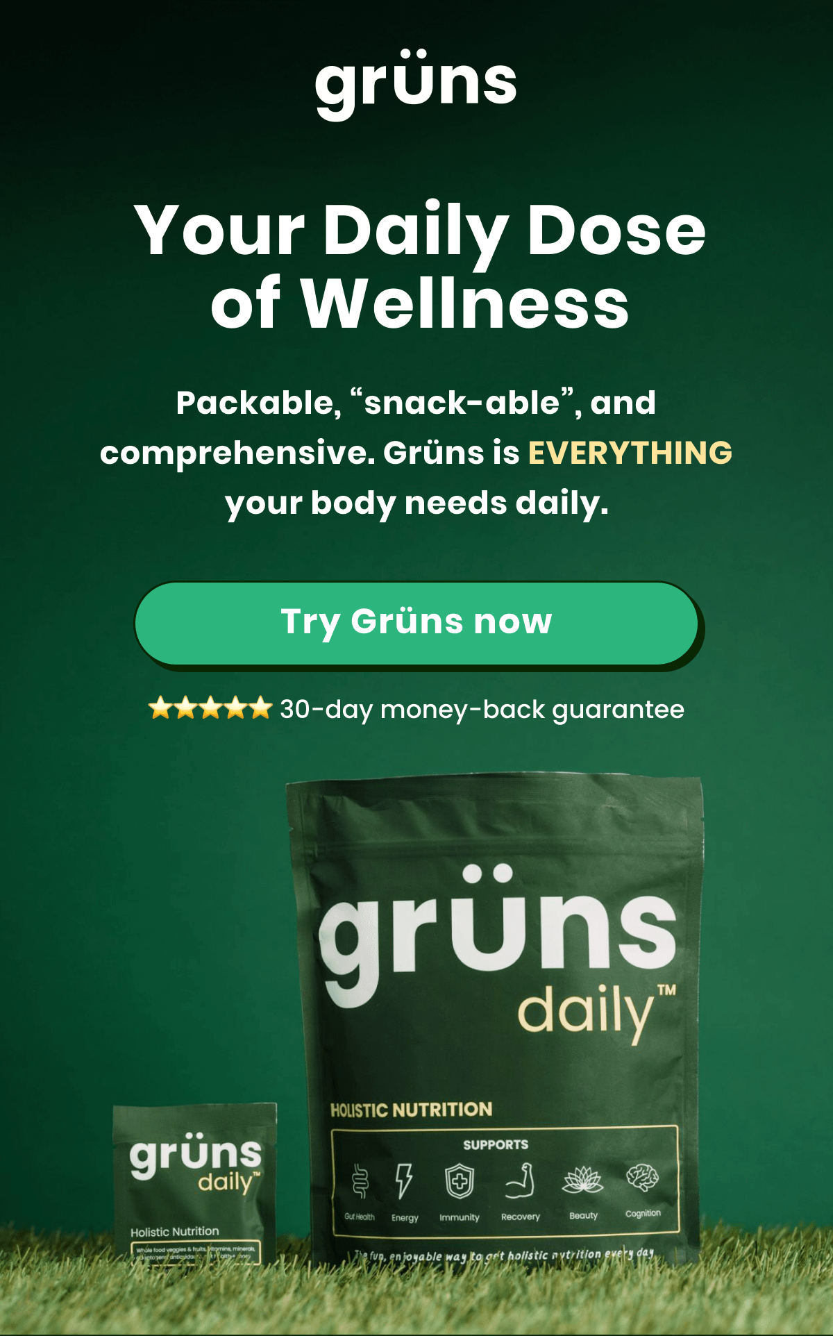 Try Grüns now