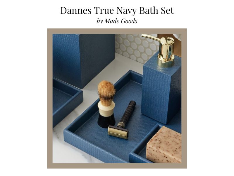 Dannes True Navy Bath Set