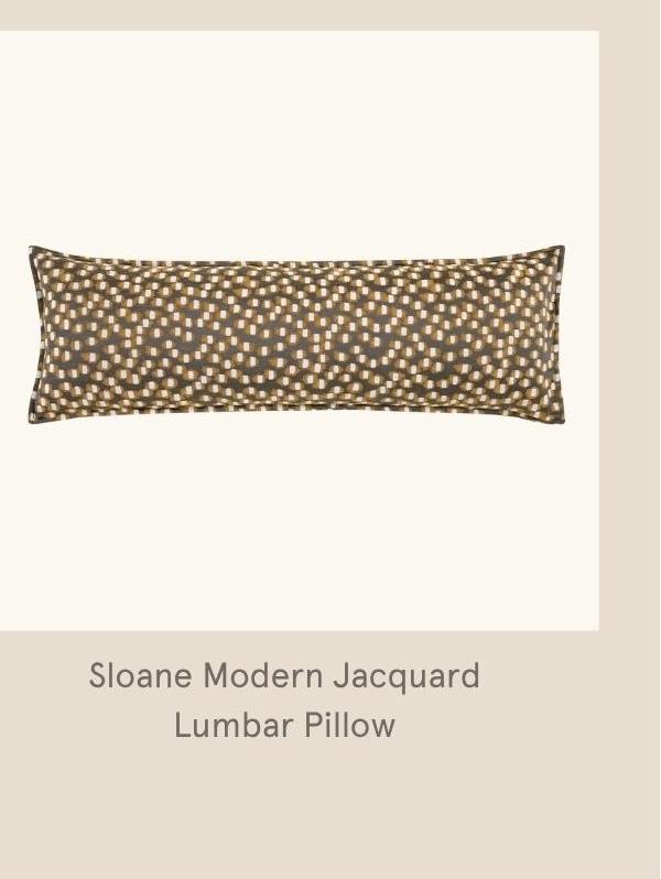 Sloane Modern Jacquard Lumbar Pillow