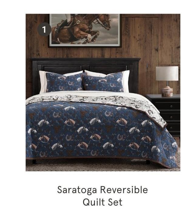 Saratoga Reversible Quilt Set