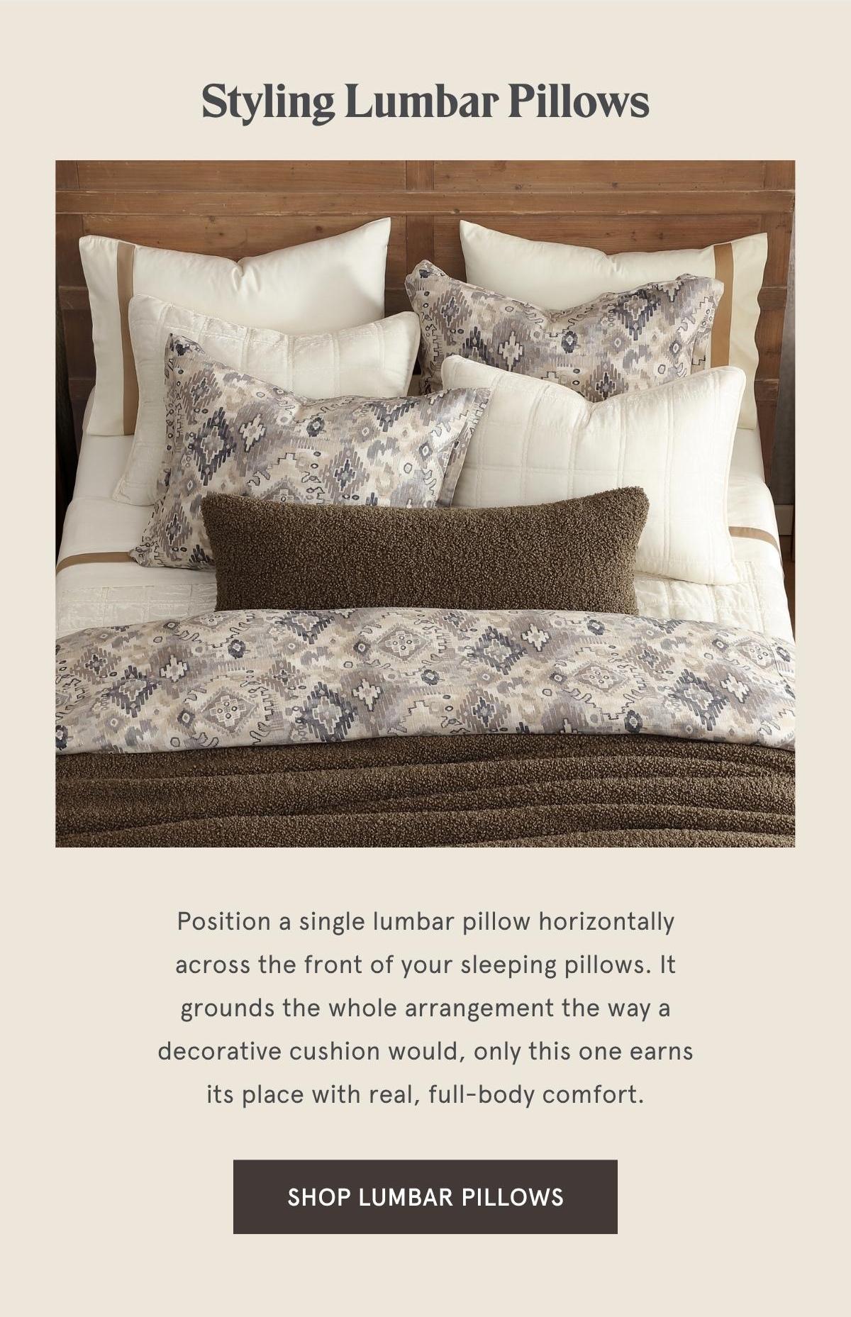 Shop Lumbar Pillows >