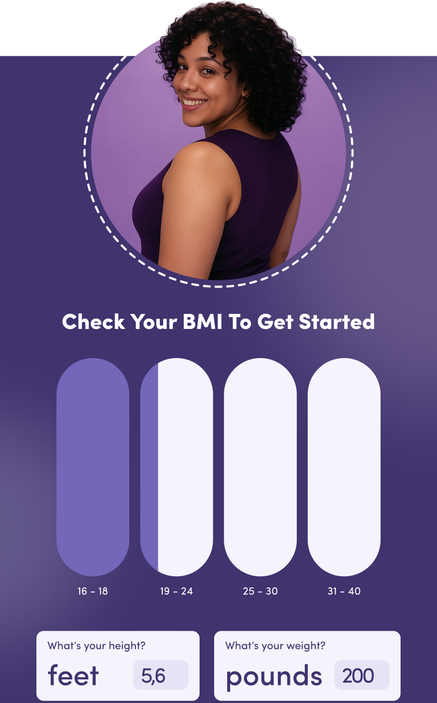 Check Your BMI to get Started
