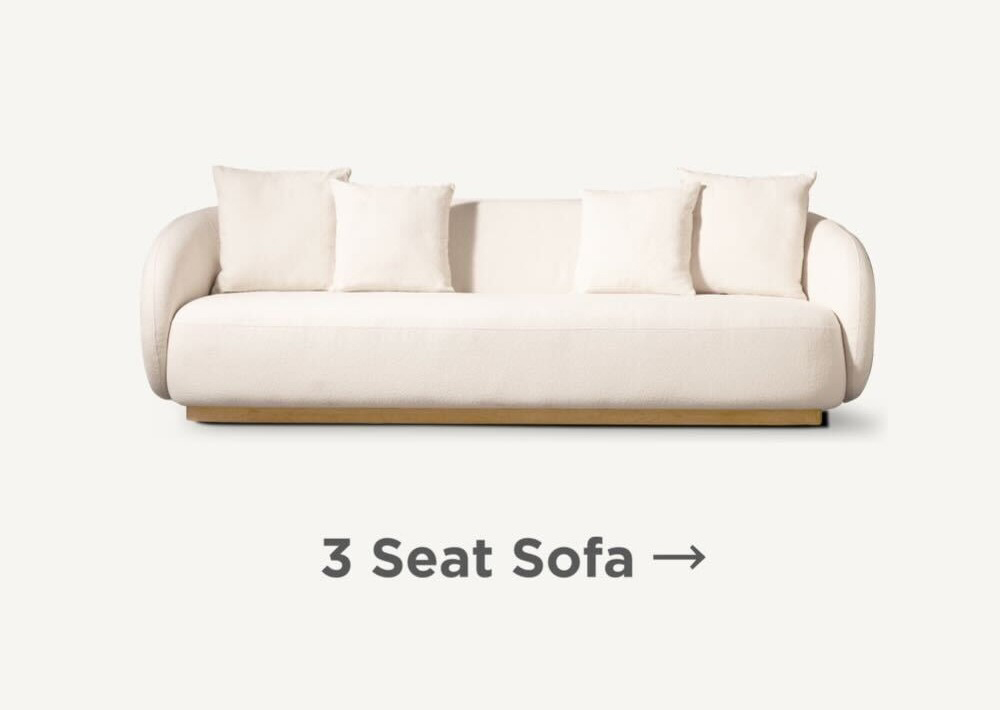 Como 3 Seat Sofa
