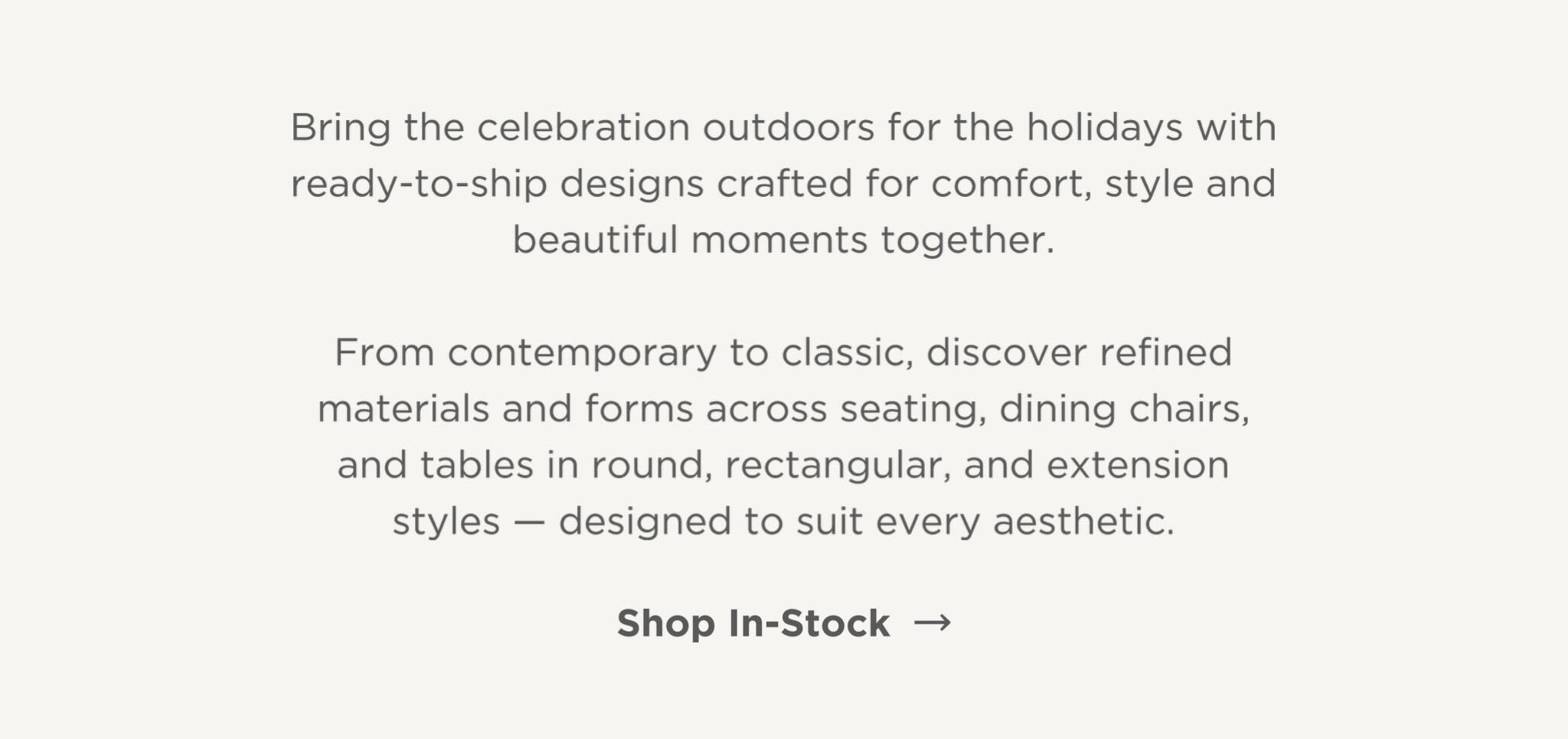 Shop In-Stock Outdoor Dining - Ships Within 3 Days