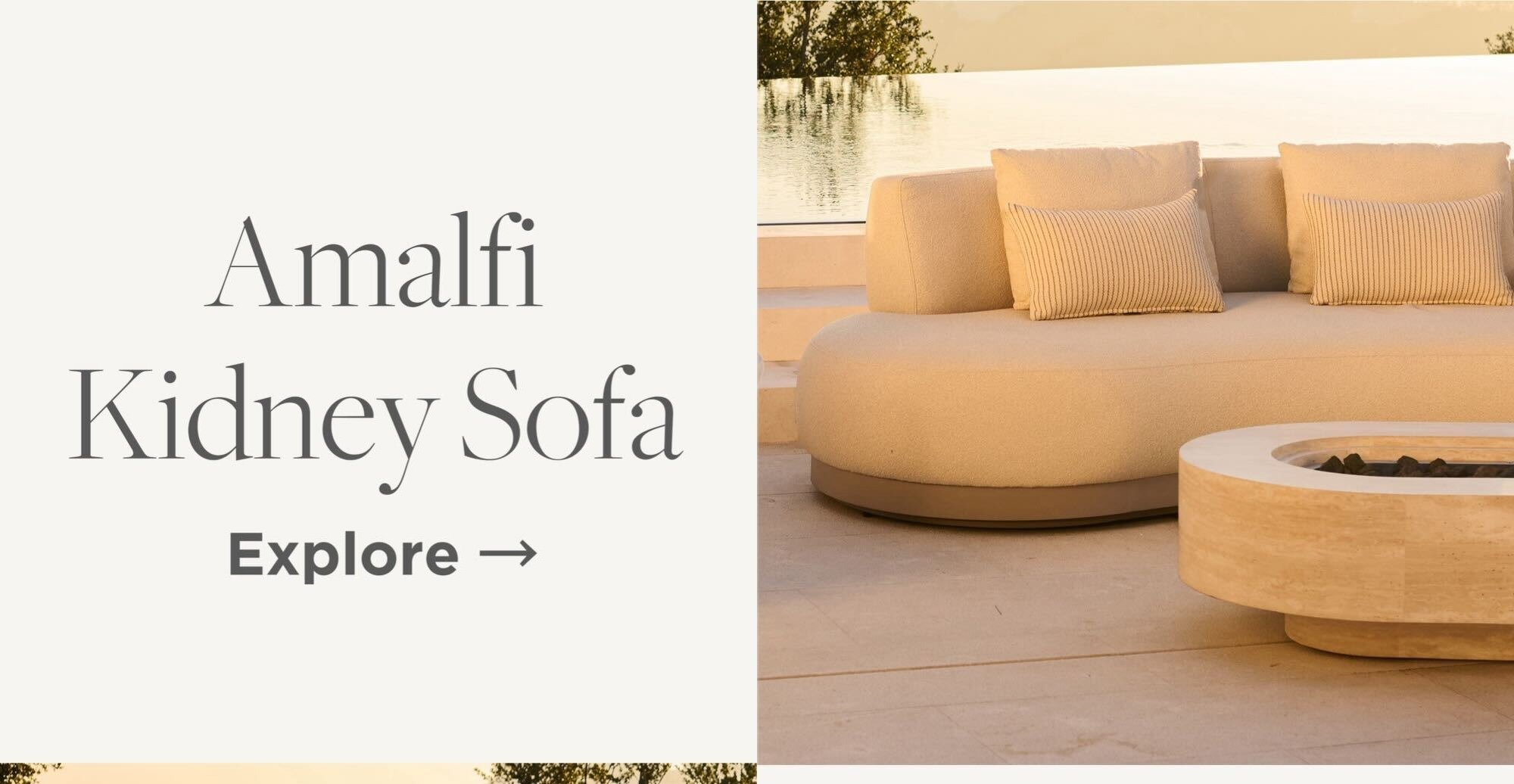 Amalfi Kidney Sofa Amalfi Kidney Sofa