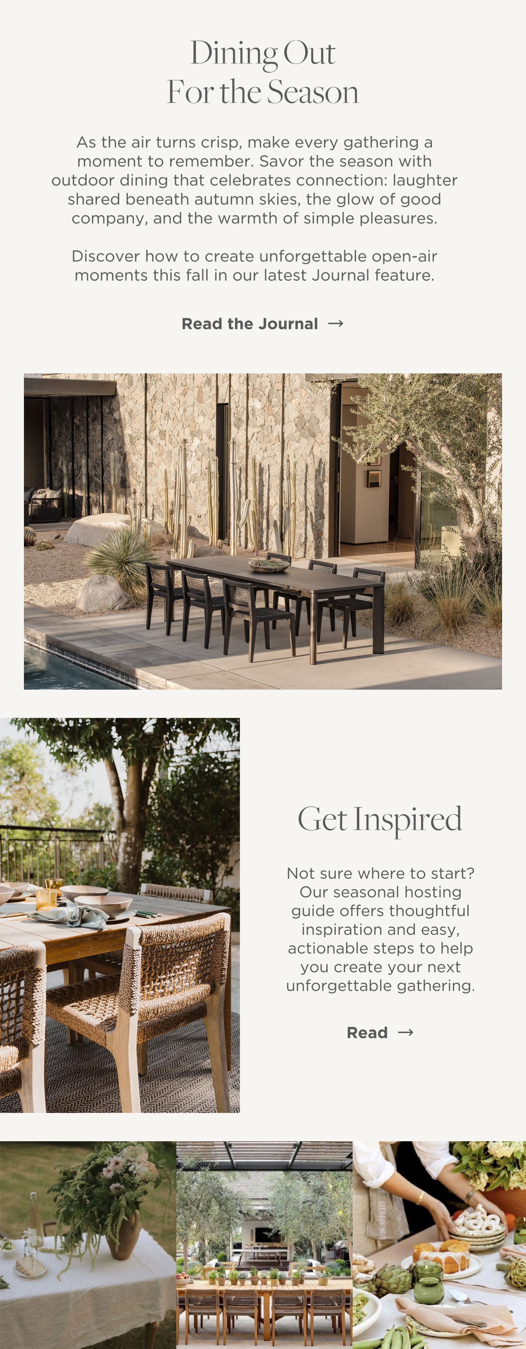 Dining Out For the Season - Read the Journal