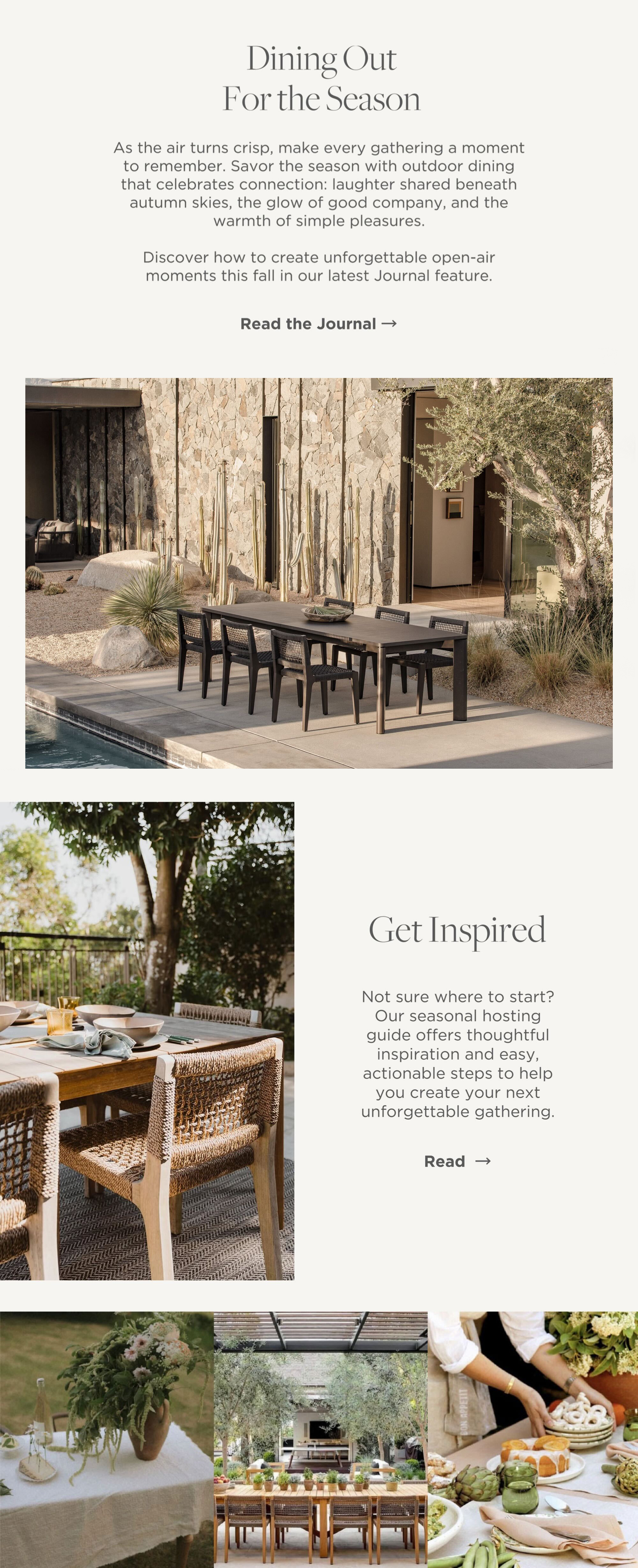 Dining Out For the Season - Read the Journal