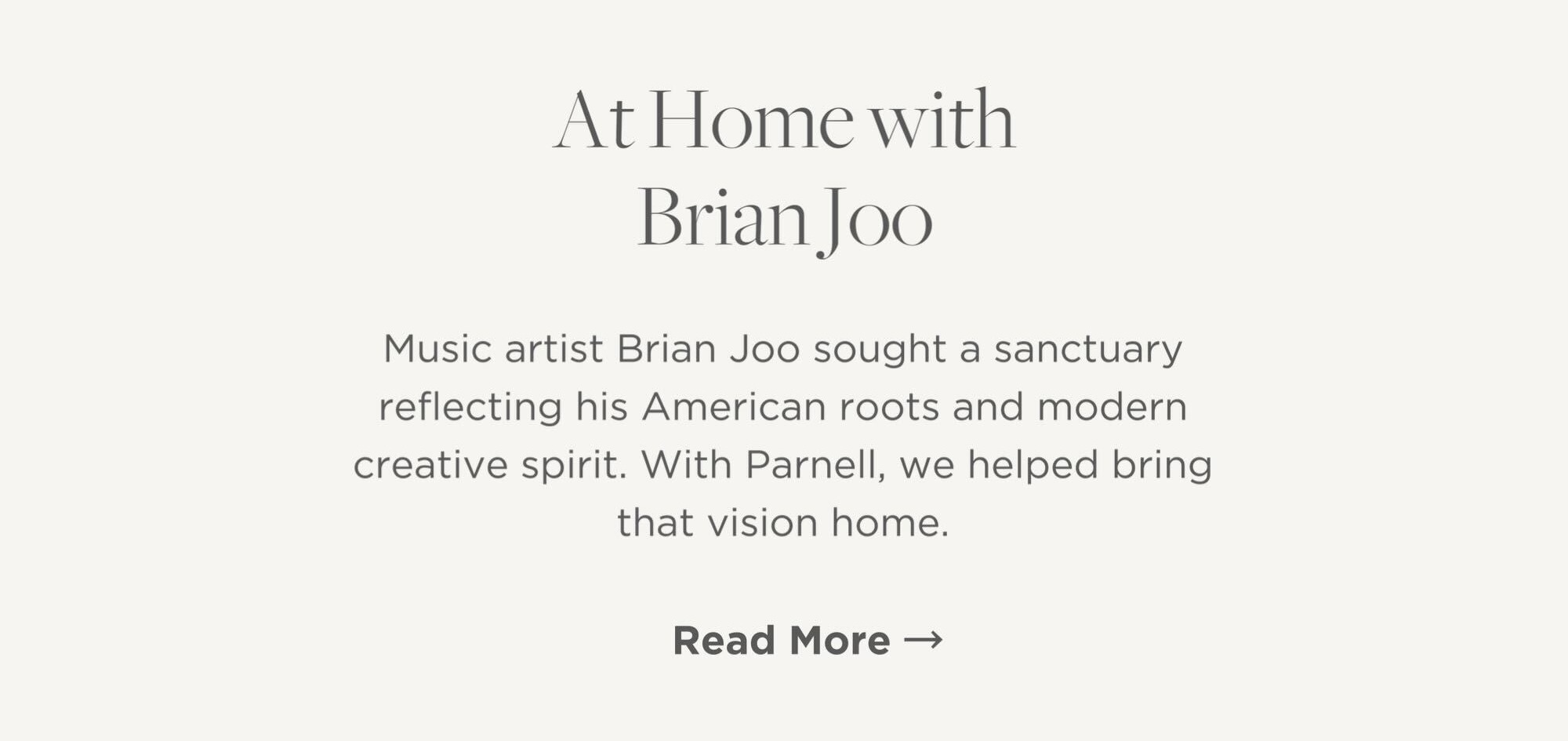 At Home with Brian Joo: A Countryside Escape