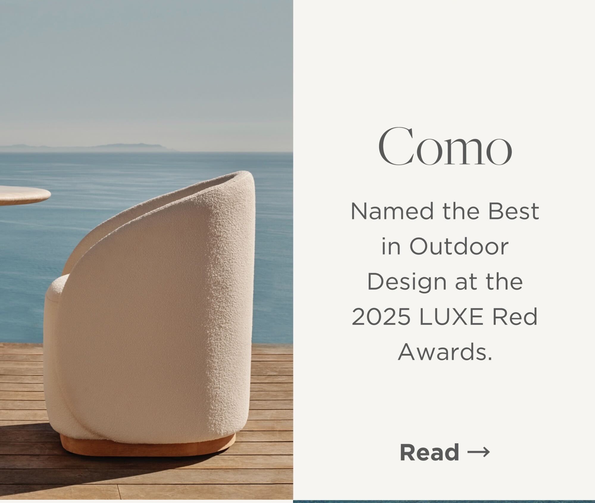 Como Collection Named Best in Outdoor Design