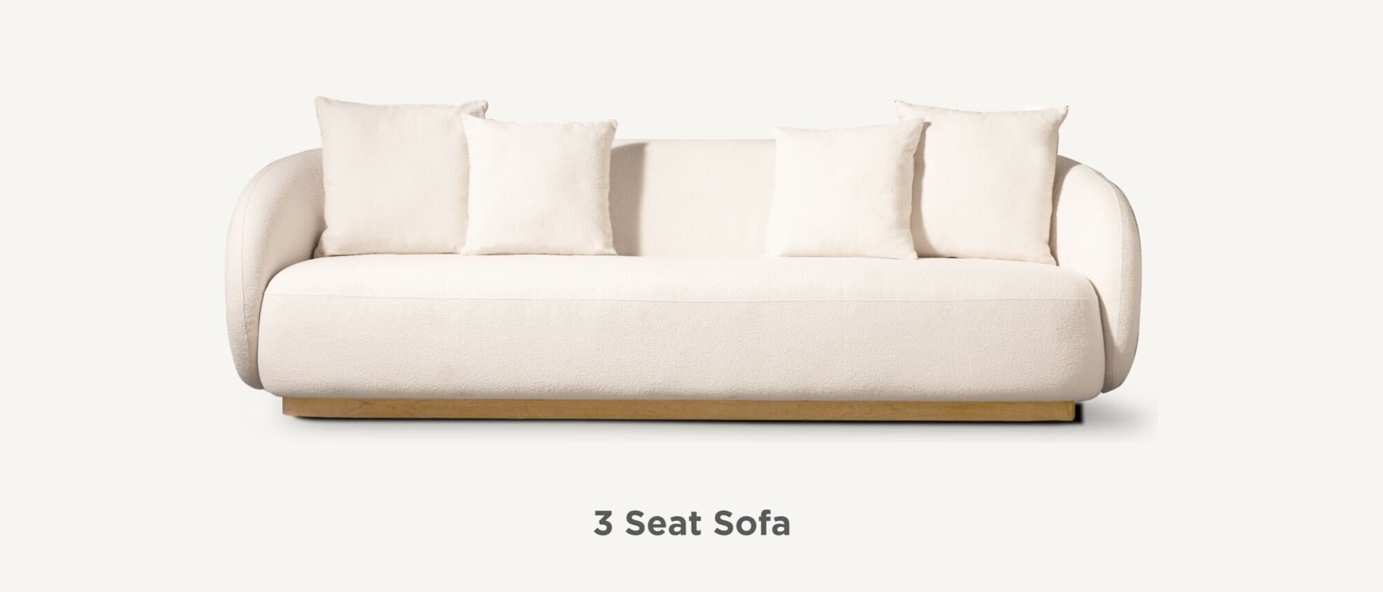 Como 3 Seat Sofa