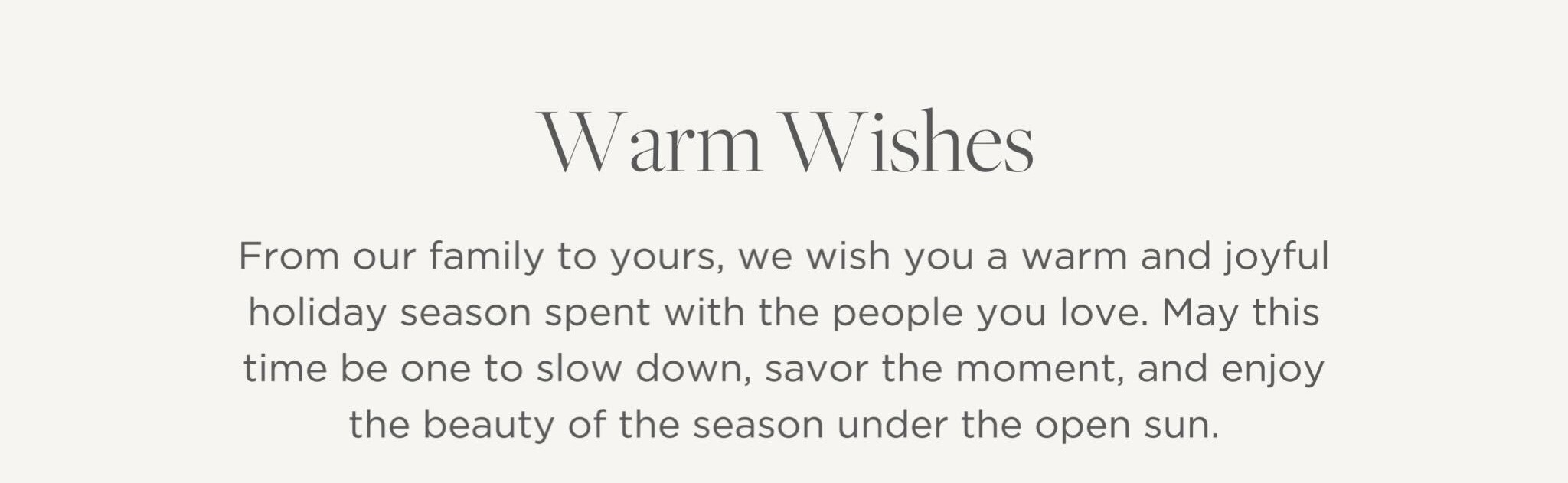 Warm Wishes
