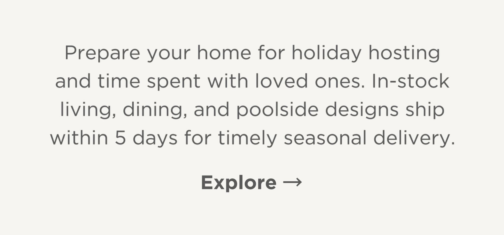 Ships Within 5 Days | Shop In-Stock