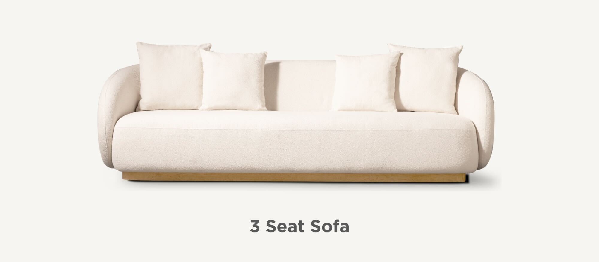 Como 3 Seat Sofa