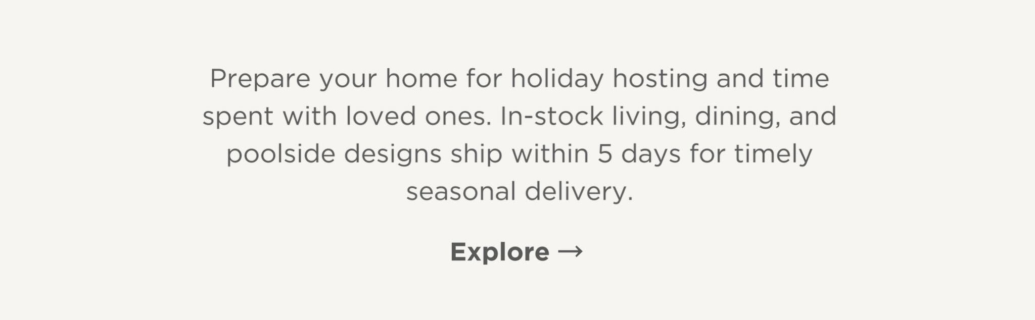 Ships Within 5 Days | Shop In-Stock