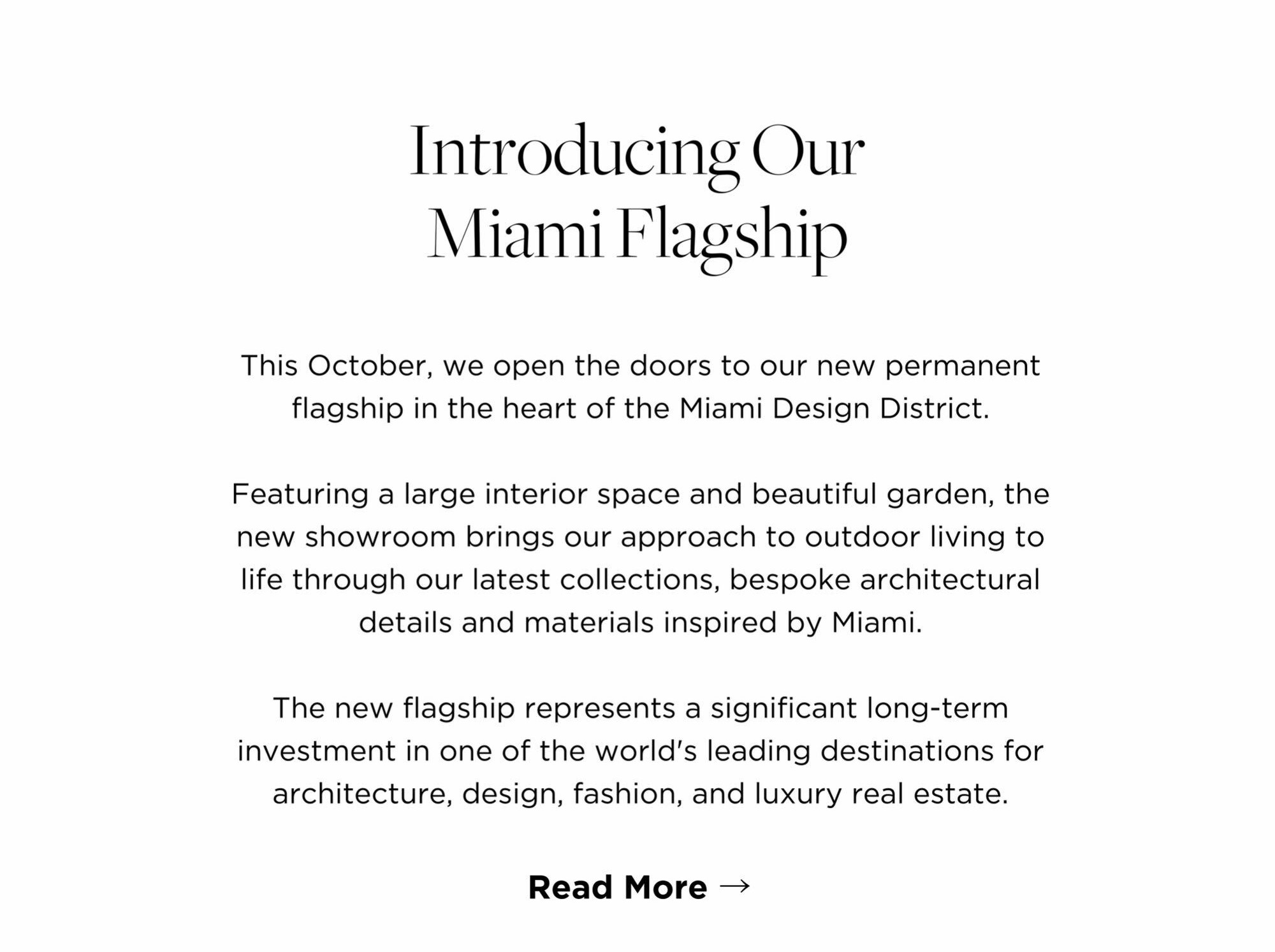 Introducing Our Miami Flagship Showroom