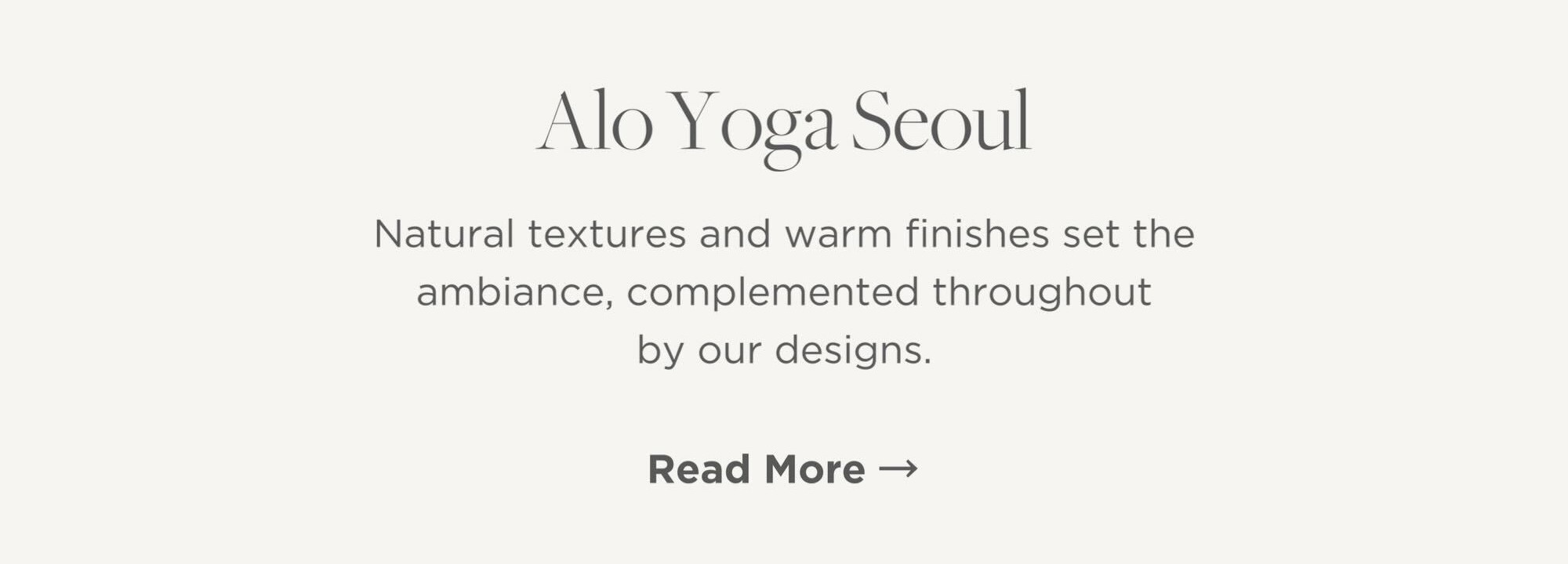 A Sanctuary of Wellness & Design: Alo Yoga Seoul