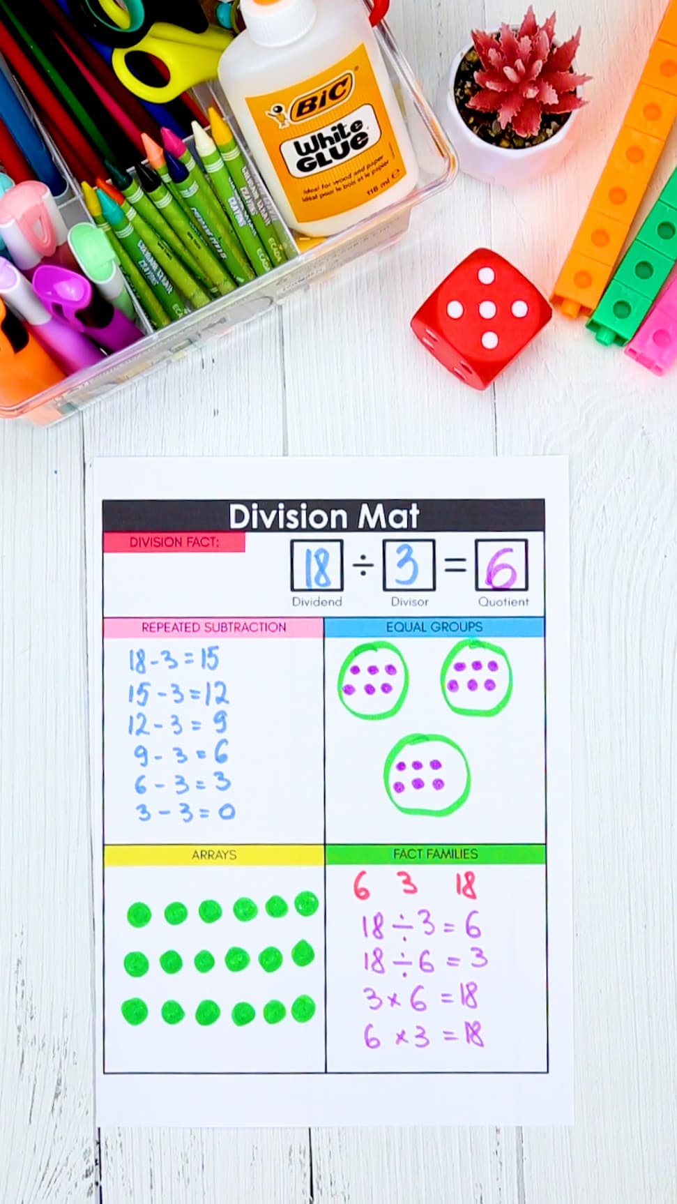 FREE Division Strategy Mats