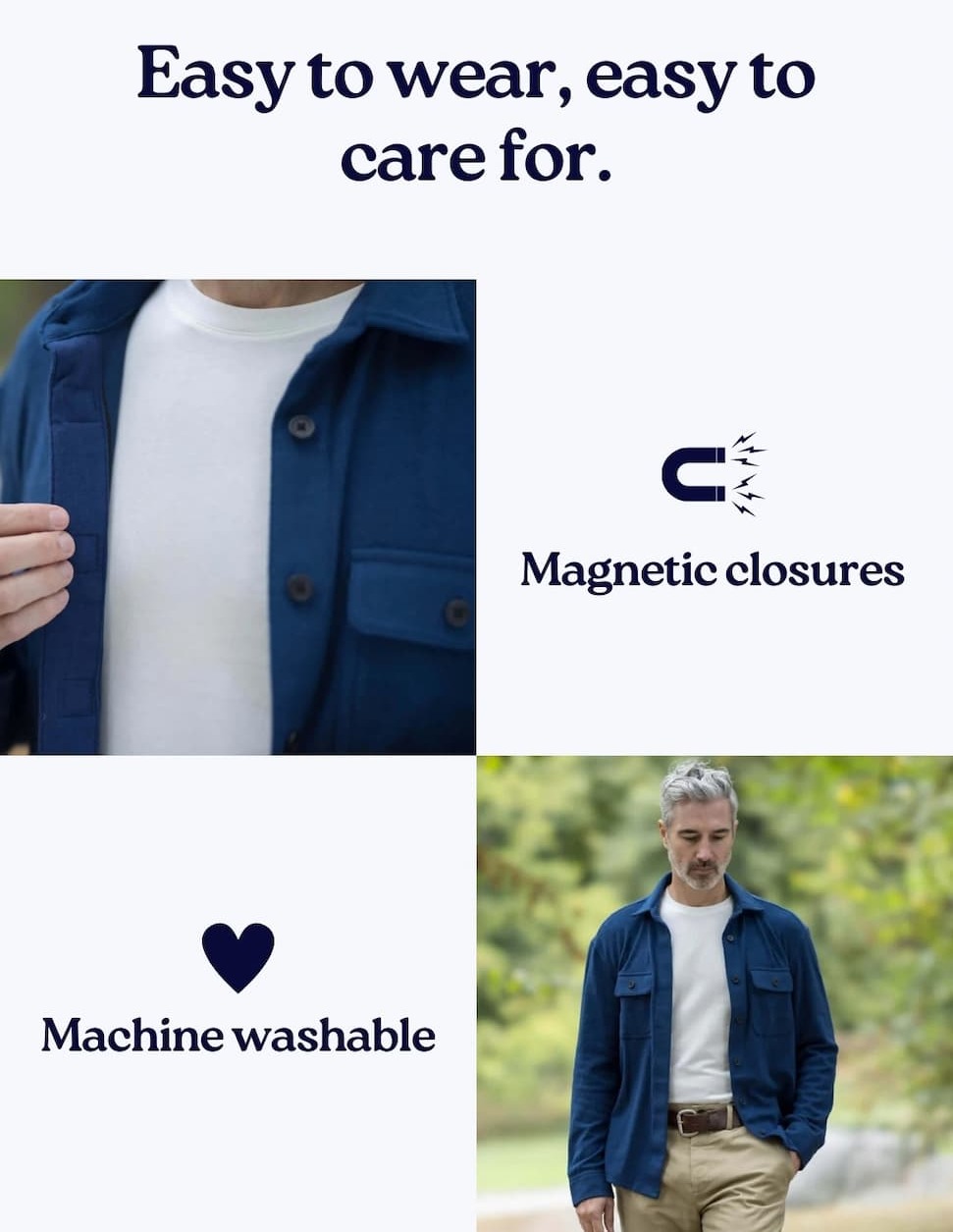 Elegance meets Independence The classic style he trusts, with the effortless closures he needs. SHOP THE COLLABORATION