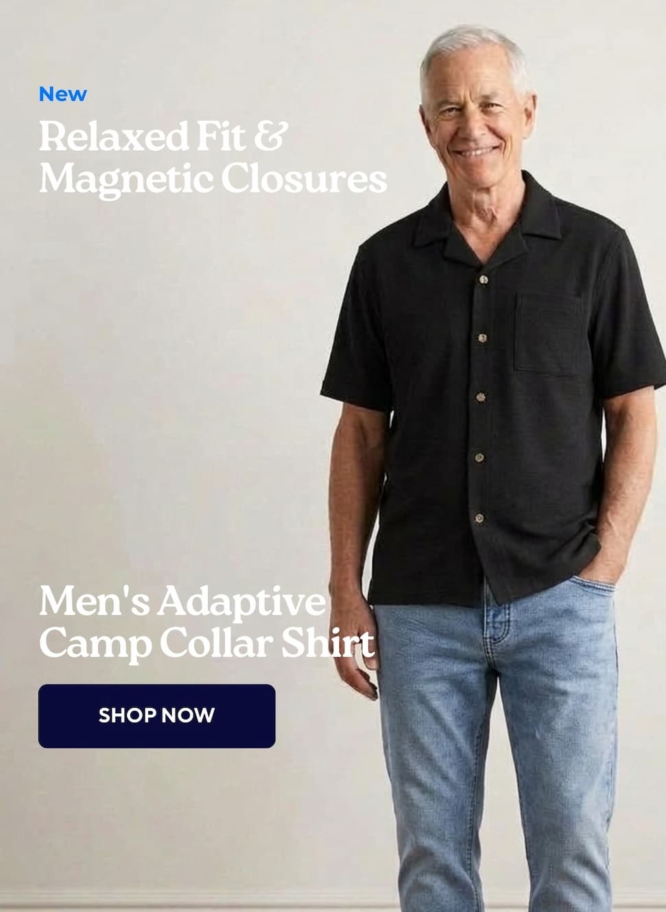 Elegance meets Independence The classic style he trusts, with the effortless closures he needs. SHOP THE COLLABORATION