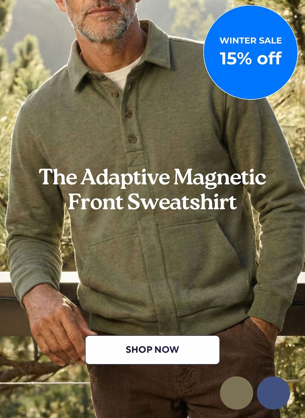 Elegance meets Independence The classic style he trusts, with the effortless closures he needs. SHOP THE COLLABORATION