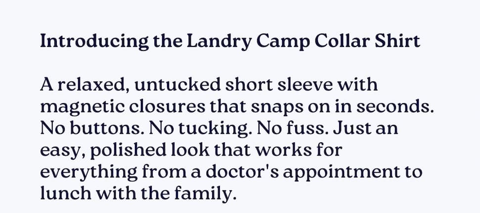 Elegance meets Independence The classic style he trusts, with the effortless closures he needs. SHOP THE COLLABORATION