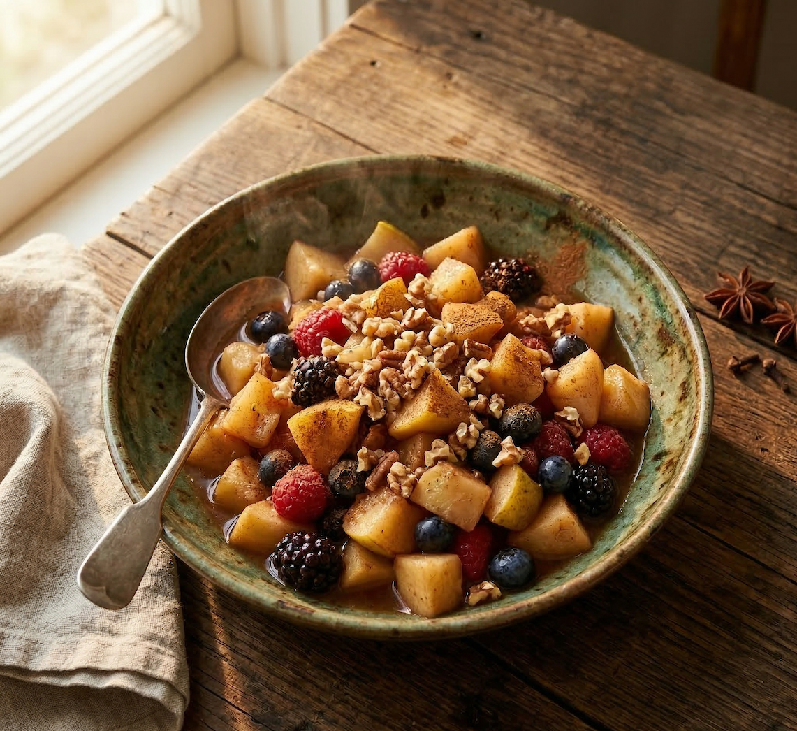 Warm Spiced Fruit Salad