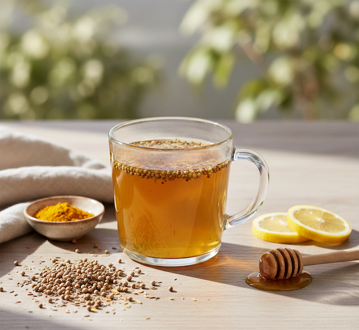 Spring Cumin Coriander Turmeric Tea