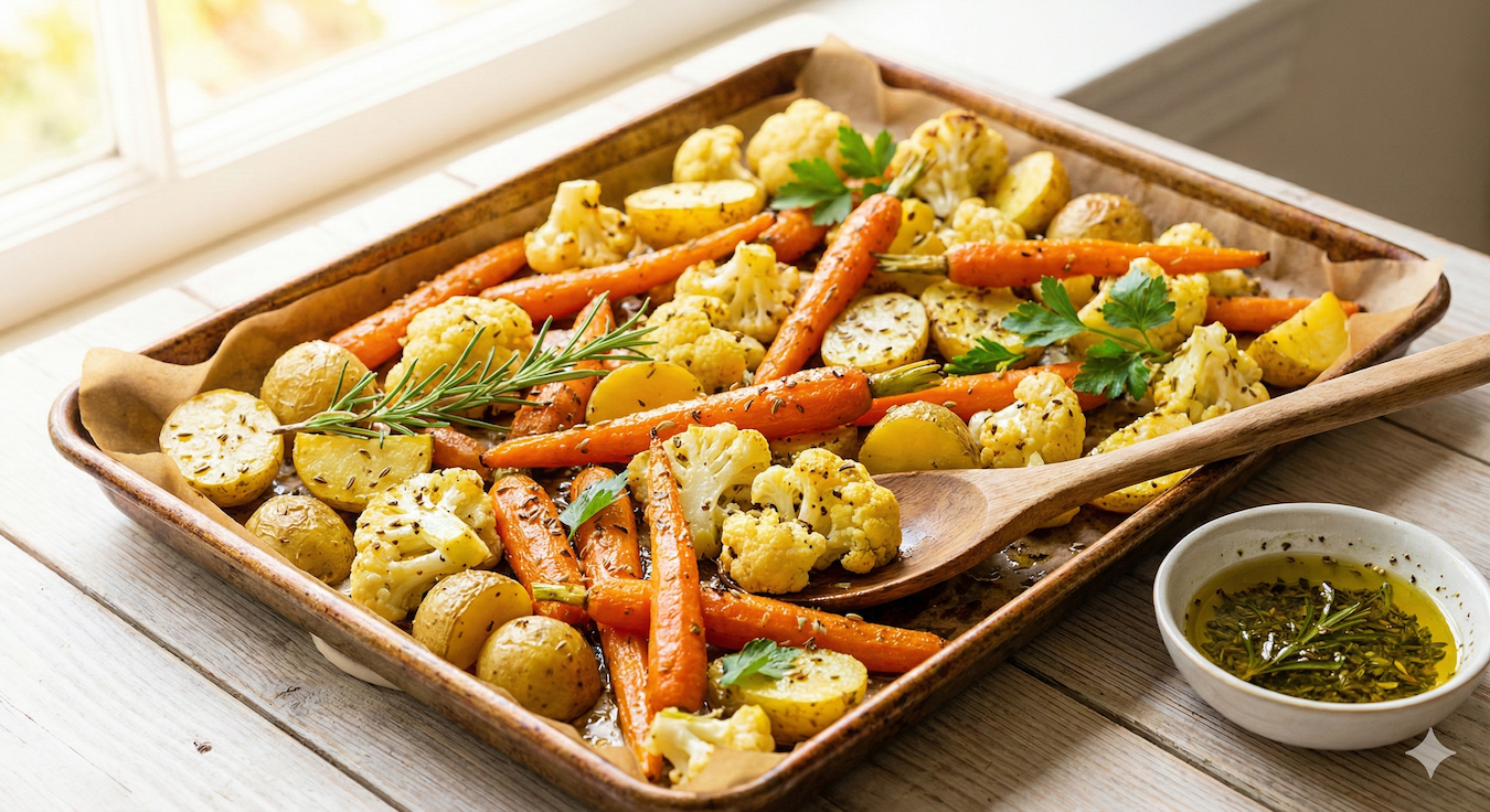 Roasted Vegetables With Spiced Oil