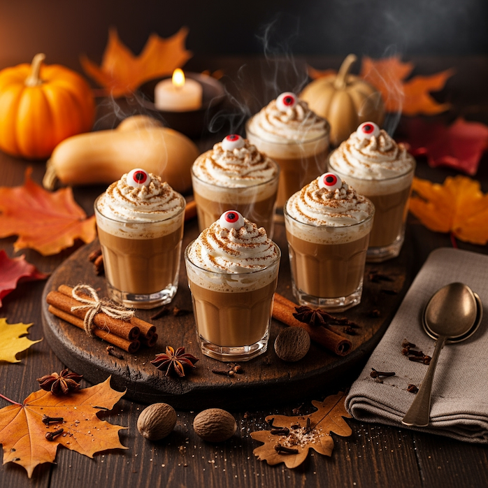 Spooky Pumpkin Spice Chai Latte Shots