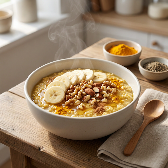 Golden Spiced Oatmeal Bowl